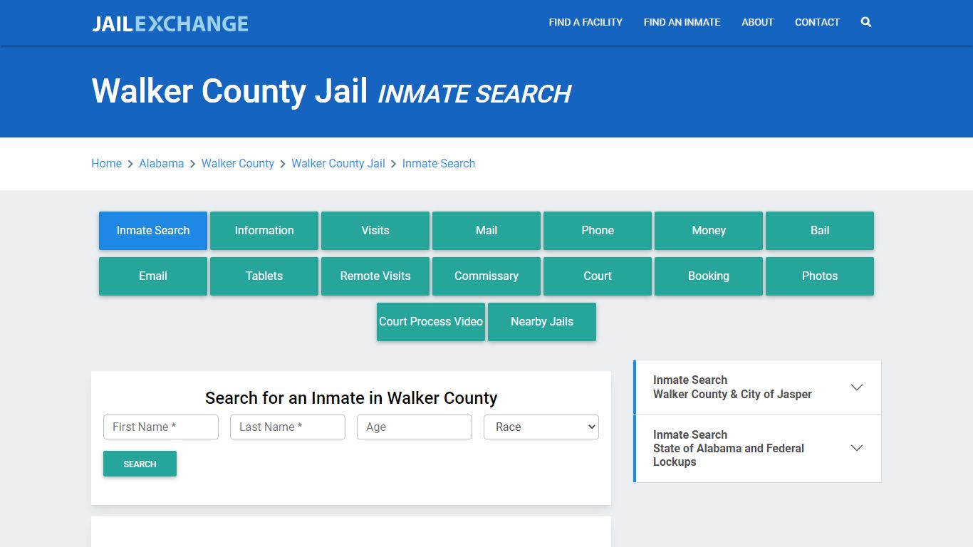 Walker County Jail, AL Inmate Search: Roster & Mugshots