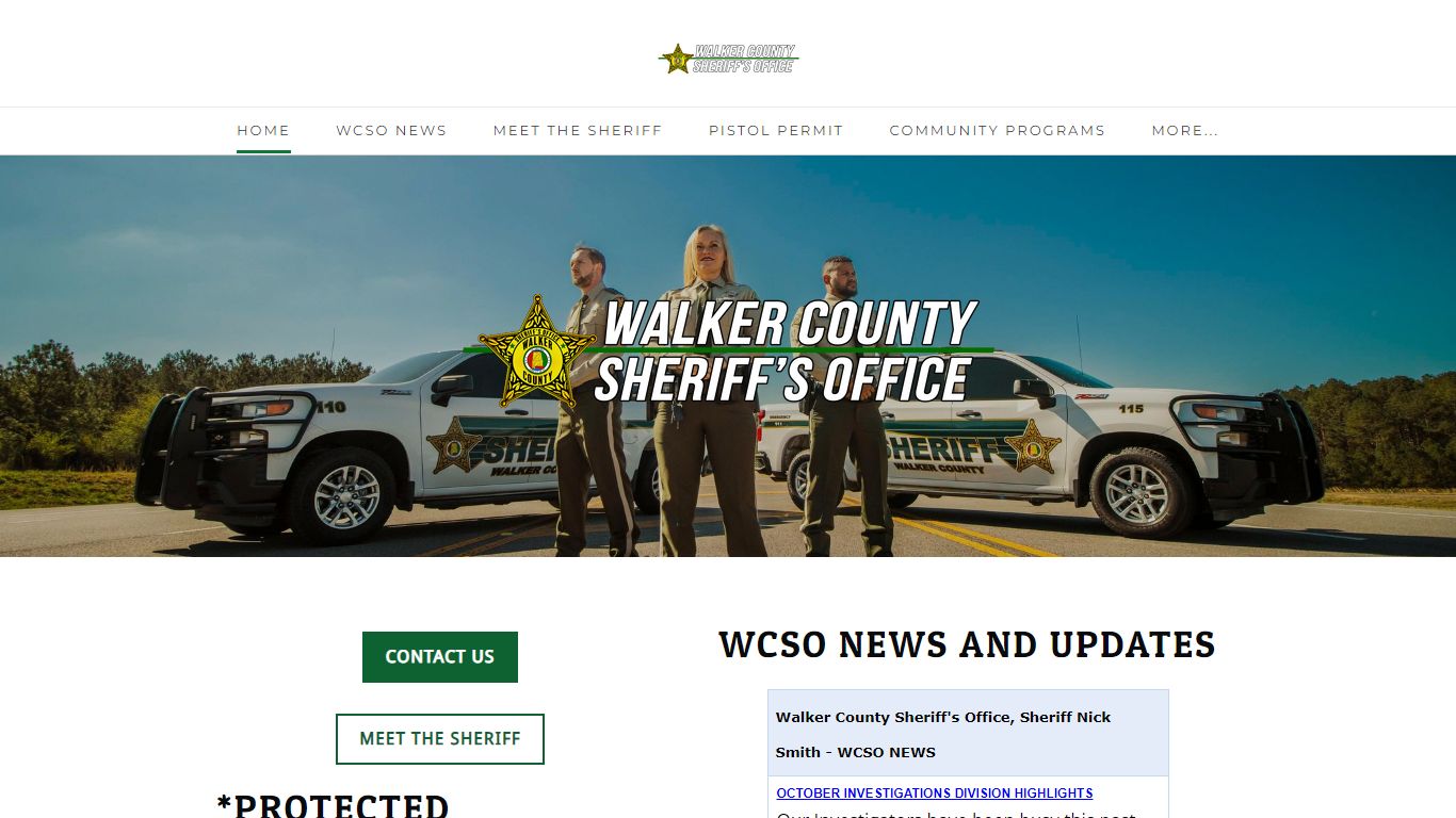 Walker County Sheriff's Office, Sheriff Nick Smith - Home